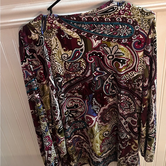 Chico's Multicolor Paisley Blouse - Picture 6 of 7